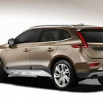 Noul Volvo XC90 spate - schita